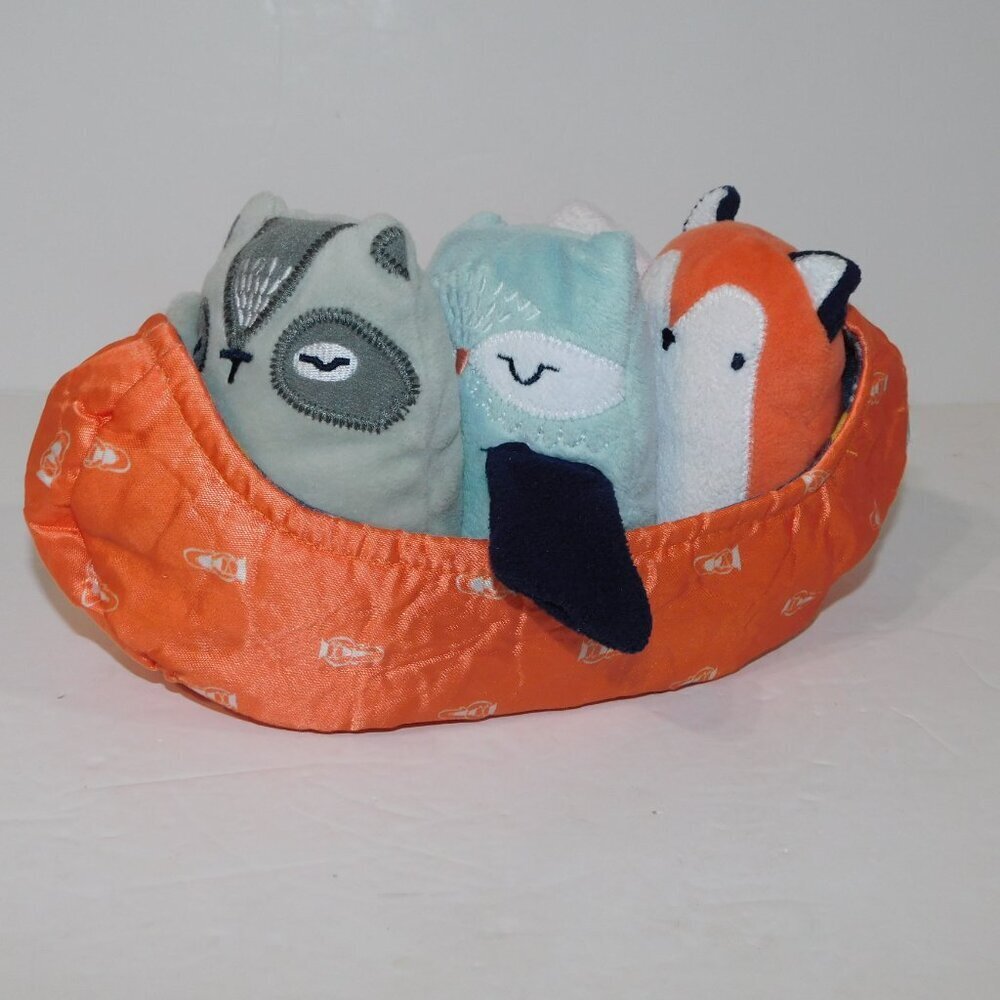 Manhattan Toy Camp Acorn Canoe Buddies Animal Baby Toy Rattle Chime Soft Stuffed - Picture 4 of 5